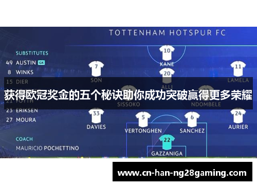 获得欧冠奖金的五个秘诀助你成功突破赢得更多荣耀